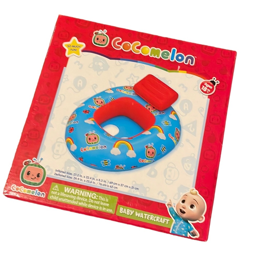 •COCOMELON•NIB BABY WATERCRAFT SWIM FLOAT WITH SMOOTH LEG OPENINGS 18M+